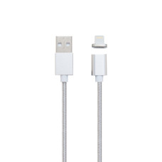Кабель Magnetic Clip-On USB-A – Lightning (1 м · 10W · 2.1A) (Silver)