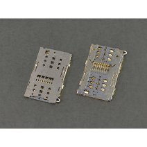 Роз'єм SIM-карти для Xiaomi Redmi 4x 20 pin (6 кріплень) (1 SIM + SIM/Micro SD)