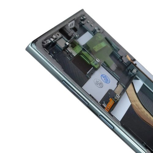 Дисплей для Samsung S908 Galaxy S22 Ultra з тачскріном в рамці (Green) (Original Assembled)
