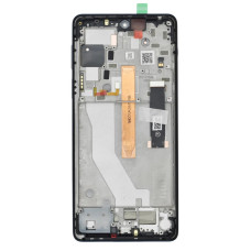 Дисплей для Motorola XT2153 Moto Edge 20 Pro з тачскріном в рамці (Blue) (Original)