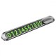 Автотабличка з номером телефону Proove Metal Lock (Silver)
