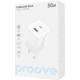 Сетевое зарядное устройство Proove Pure Gan Plus USB-A+USB-C (30W · 3A) (White)