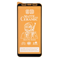 Защитная пленка Ceramic Matte для Samsung J810 Galaxy J8 (2018) (Full Glue) (Black)