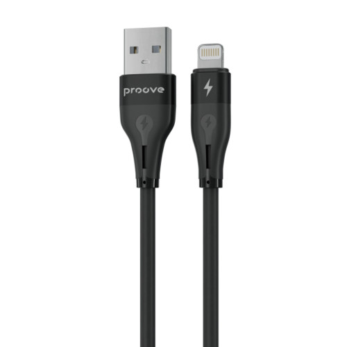 Кабель Proove Soft Silicone USB-A – Lightning (1 м · 12W · 2.4A) (Black)