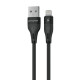 Кабель Proove Soft Silicone USB-A – Lightning (1 м · 12W · 2.4A) (Black)
