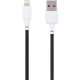Кабель Gelius Full Silicon USB-A to Lightning 18W 1.2м (GP-UCN001L) black white