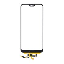 Сенсорное стекло для Huawei Honor 10 (Black) (Со сканером отпечатков пальцев)
