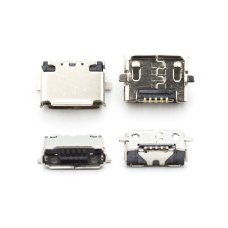 Роз'єм зарядки універсальний №55 для Nokia Asha 502 5 pin (4 кріплень) (контакти знизу) (Micro USB) без шлейфа