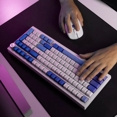 Клавіатура бездротова Proove Gaming Slicker Special Edition (Ukraine Layout) (White/Purple)