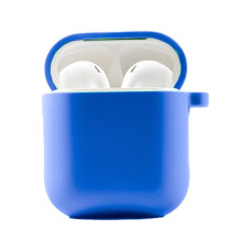 Чохол для AirPods 1/2 Silicone Case with Fibra (Royal Blue)