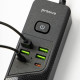 Мережевий фільтр Proove Power Socket P-04 на 4 розетки (4xUSB-A+2xUSB-C · 3 м) (Black)