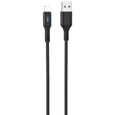 Кабель Hoco U79 Admirable Smart Power USB-A – Lightning (1.2 м · 12W · 2.4A) (Black)