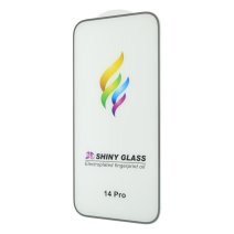 Защитное стекло Color Frame для Apple iPhone 14 Pro (Full Glue) (Silver)