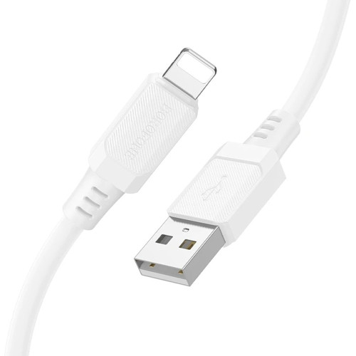 Кабель Borofone BX115 Lotto USB-A – Lightning (1 м · 12W · 2.4A) (White)