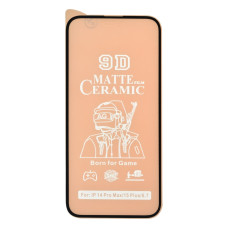 Защитная пленка Ceramic Matte для Apple iPhone 15 Plus (Full Glue) (Black)
