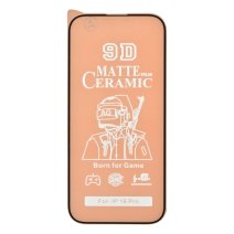 Защитная пленка Ceramic Matte для Apple iPhone 16 Pro (Full Glue) (Black)
