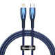 Кабель Baseus Glimmer Series Fast Charging Type-C – Lightning (1 м · 20W · 2.4A) (CADH000003) (Blue)