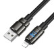 Кабель Hoco U143 USB-A – Lightning (1 м · 12W · 2.4A) (Black)
