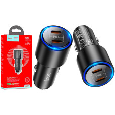 Автомобильное зарядное устройство Hoco NZ3 2xUSB-C (40W · 3A) (Black)