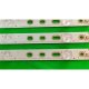 Прямая подсветка для телевизора LG 32″ LB32080 (3 планки по 620 мм, 7 LED, линза 15,5 мм, 3 В)