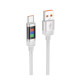 Кабель Hoco U126 USB-A – Type-C (1.2 м · 27W · 2.4A) (Gray)