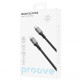 Кабель Proove ReGen Silicone Type-C – Lightning (1 м · 27W · 3A) (Black)