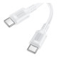 Кабель Borofone BX111 Type-C – Type-C (1 м · 60W · 3A) (White)