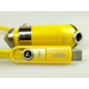 Автомобильное зарядное устройство Remax RCC-211 USB-A (12W · 2.4A) с кабелем 3в1 (Yellow)