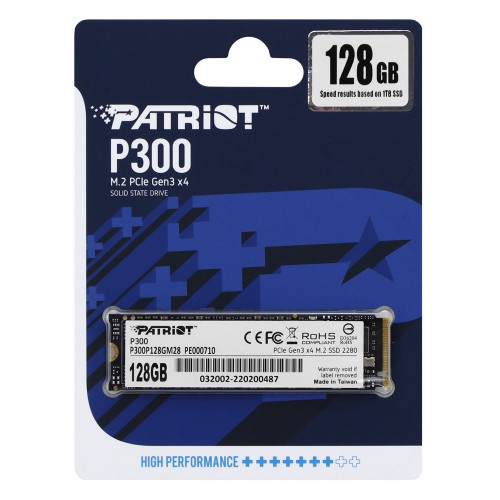 SSD-накопичувач Patriot P300 128GB M.2 2280 NVMe