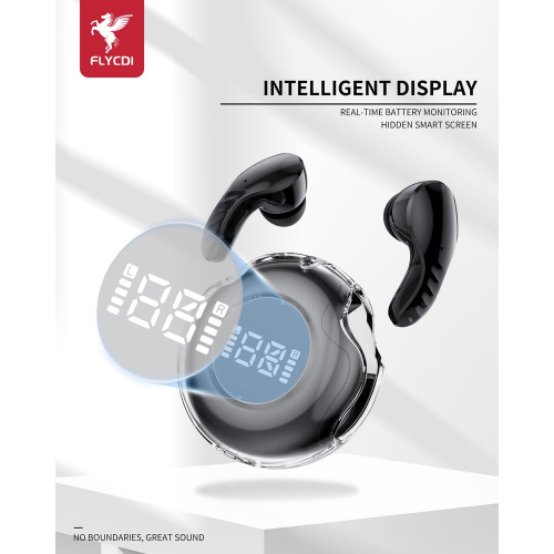 Наушники Bluetooth Wireless FLYCDI TWS-002 (Black)