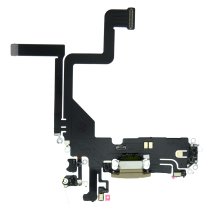 Шлейф для Apple iPhone 14 Pro с разъемом зарядки (Gold) (Original PRC)