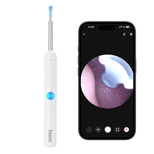 Інструмент для чищення вух з камерою Hoco HP65 (White)