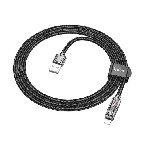 Кабель Hoco U122 USB-A – Lightning (1.2 м · 12W · 2.4A) (Black)