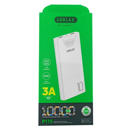 Повербанк Gerlax P115 (10000 mAh) (Black)