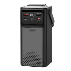 Повербанк XO PR286 PD20W+QC22.5W з 4 кабелями (50000 mAh) (Black)