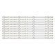 Прямая подсветка для телевизора Akai 50″ 3A4CX-46012 (10 планок по 460 мм, 4 LED, линза 15,5 мм, 3 В)