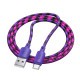 Кабель Hoco X116 Meridian USB-A – Type-C (1 м · 15W · 3A) (Purple)