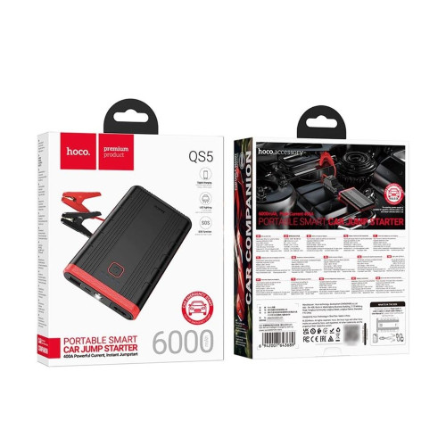 Повербанк Hoco QS5 Jump Starter (6000 mAh) (Black)
