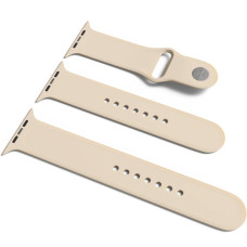 Ремешок для Apple Watch 42/44/45/49 мм Band Silicone, 2 шт (Antique White)
