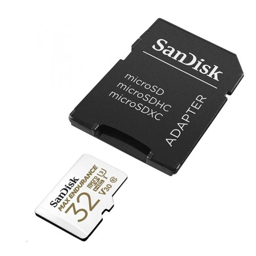 Карта пам'яті SanDisk Max Endurance microSDHC 32GB Class 10 UHS-I U3 + адаптер SD