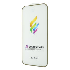 Захисне скло Color Frame для Apple iPhone 14 Pro (Full Glue) (Gold)