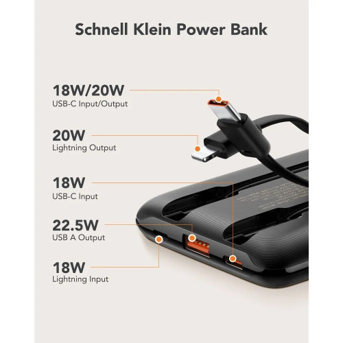 Повербанк Veger W1170 22.5W (10000 mAh) (Black)