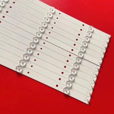 Пряма підсвітка для телевізора CNC 65″ 65D3503V2W6C1B68417M (12 планок по 684 мм, 6 LED, лінза 15,5 мм, 3 В)