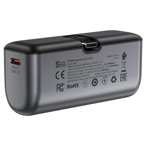 Повербанк Acefast M9 PD20W (5000 mAh) (Black)