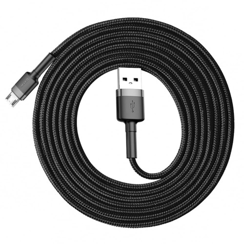 Кабель Baseus Cafule USB-A – Micro-USB (2 м · 7.5W · 1.5A) (CAMKLF-CG1) (Black/Gray)