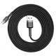 Кабель Baseus Cafule USB-A – Micro-USB (2 м · 7.5W · 1.5A) (CAMKLF-CG1) (Black/Gray)