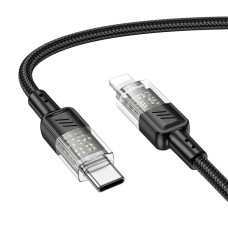 Кабель Hoco U129 Type-C – Lightning (1.2 м · 27W · 3A) (Black)