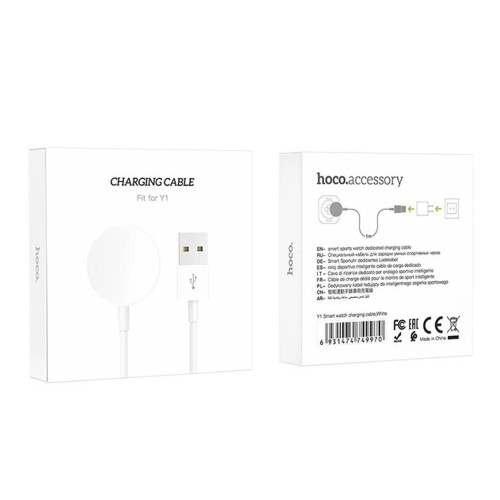 Бездротовий зарядний пристрій для смарт-годинників Hoco Y1 Pro (White)