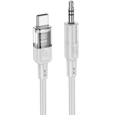 Аудиокабель AUX Hoco UPA27 Type-C – 3.5 мм (1.2 м) (Gray)