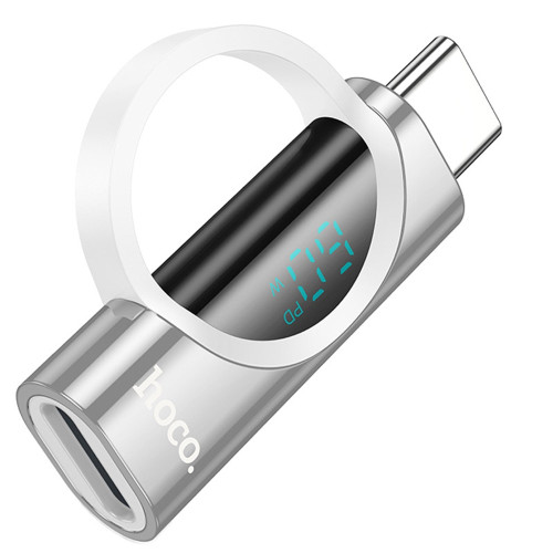 Перехідник Hoco UA32 Type-C штекер – Lightning (Silver)